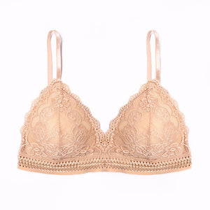 1/2PCS French Style Bralette Seamless Deep V Lace Bra Wireless Thin Underwear Sexy Lingerie Soft Push Up Bras For Women Hot