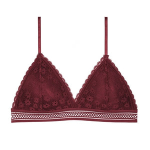 1/2PCS French Style Bralette Seamless Deep V Lace Bra Wireless Thin Underwear Sexy Lingerie Soft Push Up Bras For Women Hot