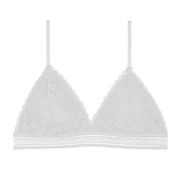 1/2PCS French Style Bralette Seamless Deep V Lace Bra Wireless Thin Underwear Sexy Lingerie Soft Push Up Bras For Women Hot