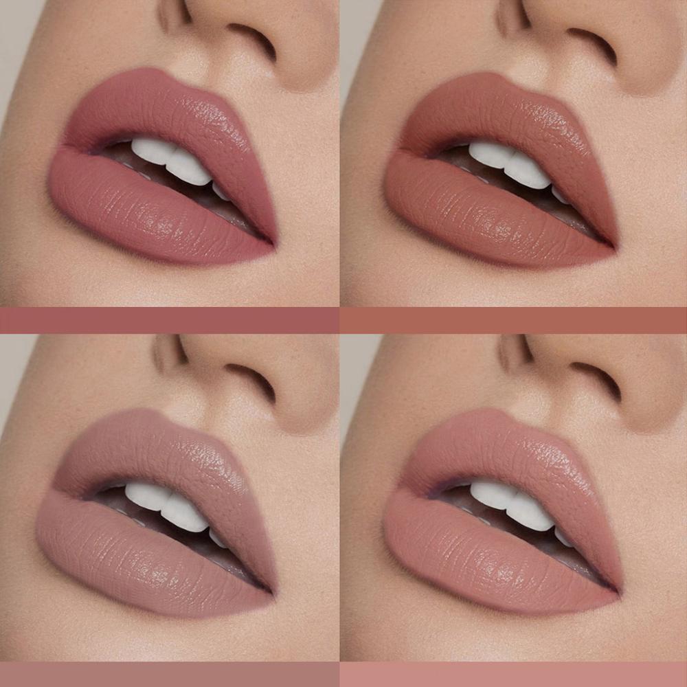Waterproof Liquid Lipstick Makeup Matte Lip Gloss Long-lasting Cosmetics Lip Stick Cream Silky Glosses Velvet Nude Lipgloss 1Pcs