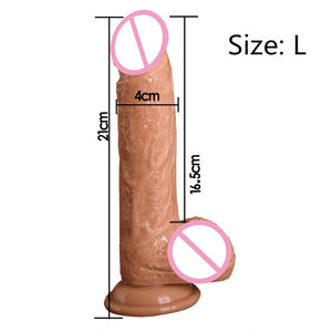 7/8 Inch Huge Realistic Dildo Silicone Penis Dong with Suction Cup for Women Masturbation Lesbain Sex Toy
