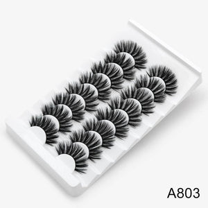SEXYSHEEP 4/8 pairs 3D Mink Lashes Natural False Eyelashes Dramatic Volume Fake Lashes Makeup Eyelash Extension Silk Eyelashes
