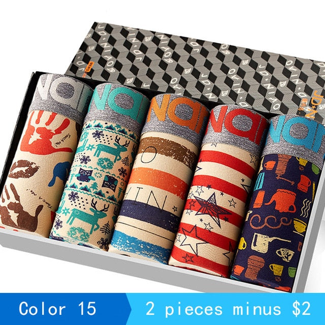 hot Underwear Men Cotton boxer Homme Brand Mens Underpants Male Panties Breathbale shorts U convex pouch men plus Size L-3XL