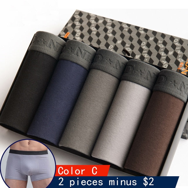 hot Underwear Men Cotton boxer Homme Brand Mens Underpants Male Panties Breathbale shorts U convex pouch men plus Size L-3XL
