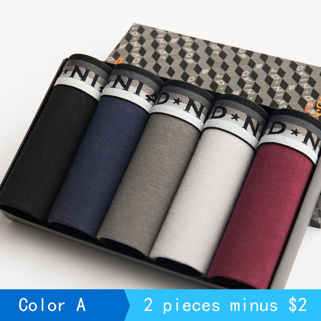 hot Underwear Men Cotton boxer Homme Brand Mens Underpants Male Panties Breathbale shorts U convex pouch men plus Size L-3XL