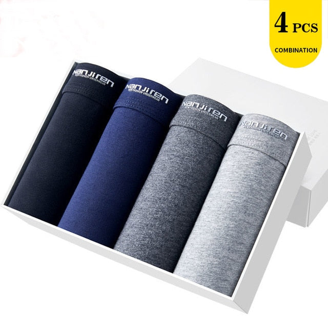 hot Underwear Men Cotton boxer Homme Brand Mens Underpants Male Panties Breathbale shorts U convex pouch men plus Size L-3XL